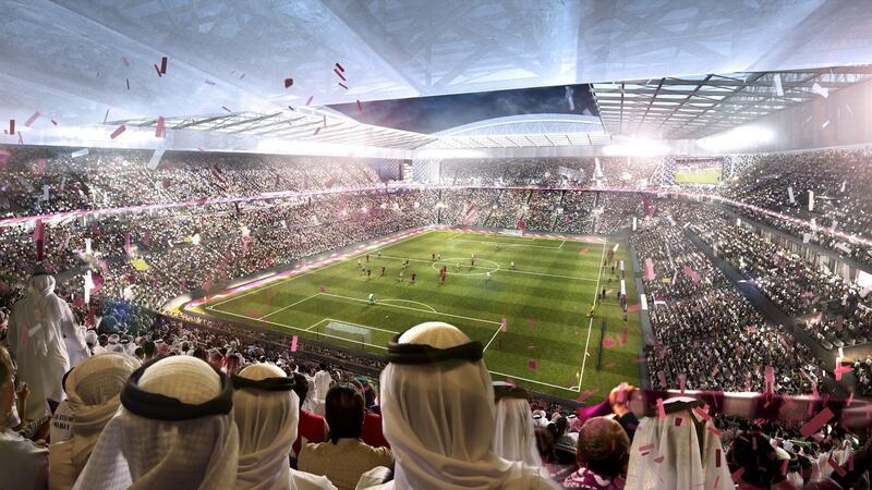 An artist’s impression of the Al Rayyan Stadium, a Qatar 2022 World Cup venue. Photo: 2022 Supreme Committee for Delivery and Legacy via Getty Images