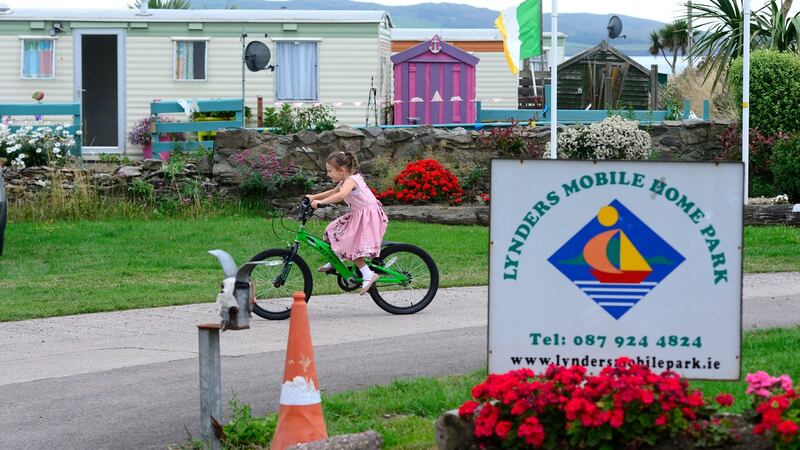 Lynder’s Mobile Home Park, Portrane. Photograph: Cyril Byrne