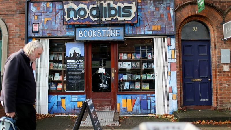 No Alibis in Belfast is  the North’s only crime fiction bookstore. Photograph: Stephen Davison