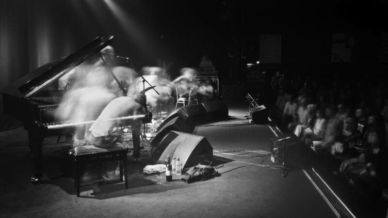 The Gloaming: a blur of activity.  Photograph: Hugh McCabe