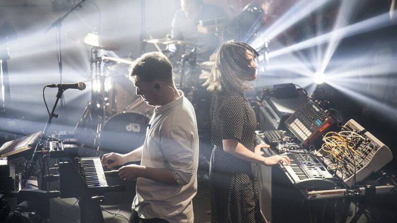Mount Kimbie performing in St James’s Church during Other Voices 2017