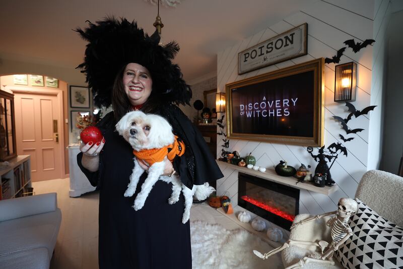 Emma Edmonds and her dog Maxi. Photograph: Nick Bradshaw 