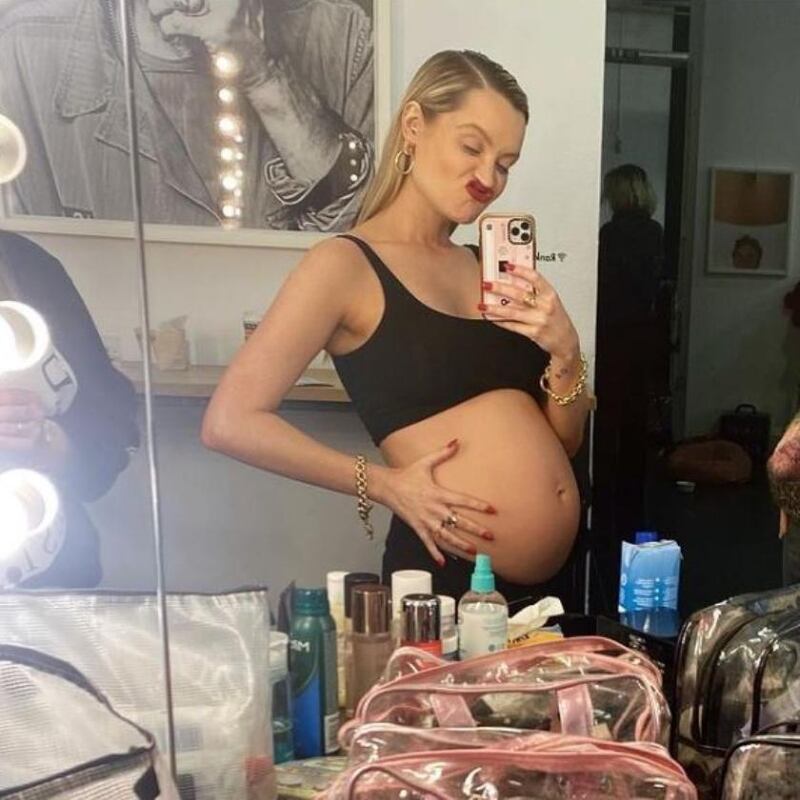 Laura Whitmore from her Instagram post about her pregnancy. Photograph: Laura Whitmore/Instagram