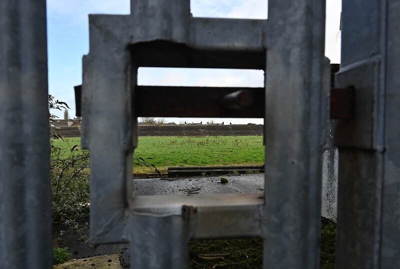 Casement Park in west Belfast. The idea that money could be found to redevelop Windsor Park (again) before any British government or Stormont money is handed over to Casement Park would appear to be the dictionary definition of a bad joke. Photograph: Arthur Allison/Pacemaker Press.