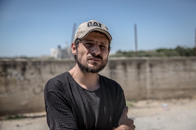 A civil defence volunteer used his vehicle to transport wounded people following Friday's violence. Photograph: Sally Hayden