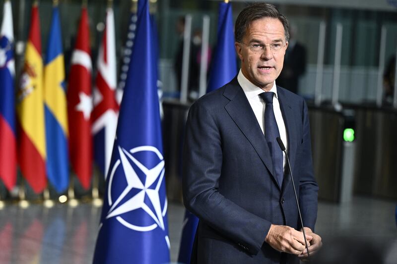 Nato general secretary Mark Rutte said one of his top priorities was to 'step up our support for Ukraine'. Photograph:  Eric Lalmand/AFP via Getty Images