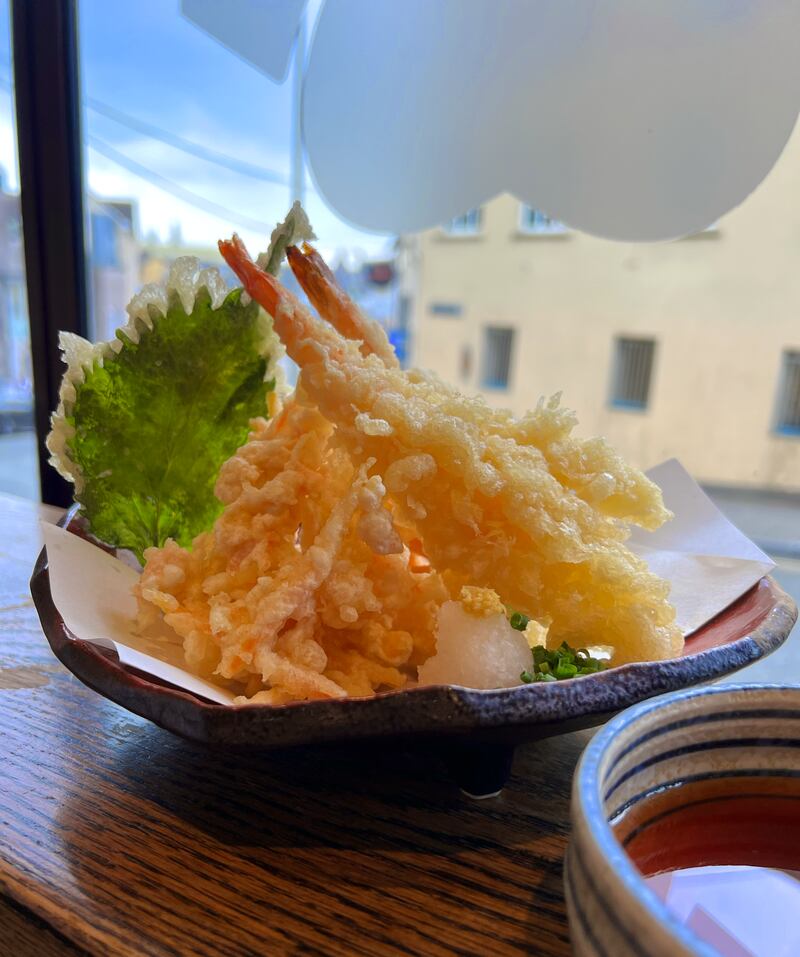 Prawn and vegetable tempura at Miyazaki, Cork