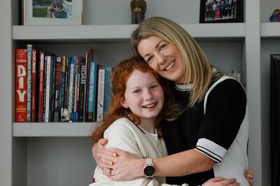 Anna Edgeworth with her daughter Sophie. Photograph: Alan Betson

