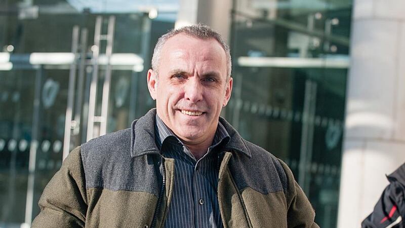 Mark Farrelly outside Dublin Circuit Court after he was found not guilty by direction of  holding a Securicor staff member and his family hostage in 2005. Photograph: Collins Courts
