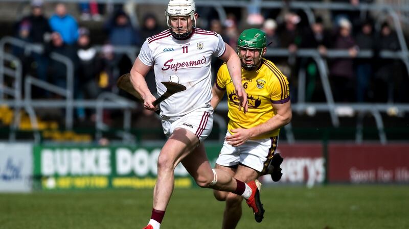 Joe Canning: has been in fine form for Galway throughout the league and will be a major threat to  Waterford’s defence at Nowlan Park. Photograph: Evan Logan/Inpho