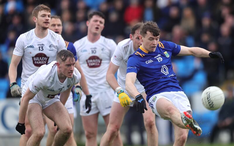 Wicklow's Gearoid Murphy scores a point in the Leinster SFC quarter-final against Kildare. Photograph: Tom Maher/Inpho