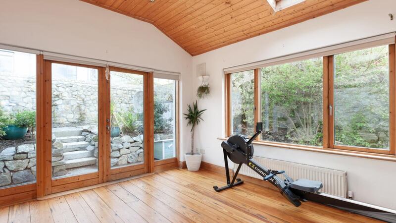 Extension being used as a gym