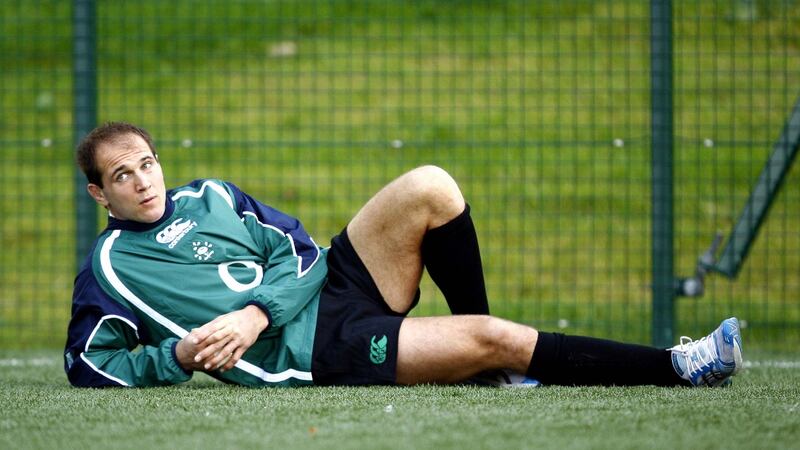 Keith Gleeson during Ireland training in 2006. Photograph: Dan Sheridan/Inpho