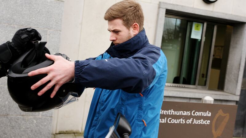Patrick Hutch leaves the Special Criminal Court after all charges were dropped against him regarding the Regency Hotel murder. Photograph: Padraig O’Reilly