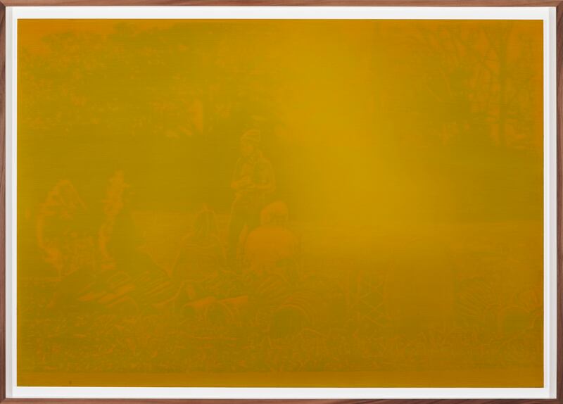 Paul Nugent's Figures In Yellow Ochre Light. Photograph: Gillian Buckley