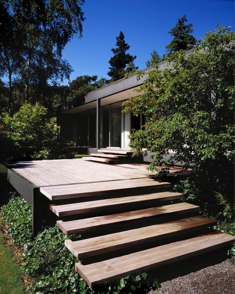 The steps leading up to Tallon House in Foxrock, Dublin