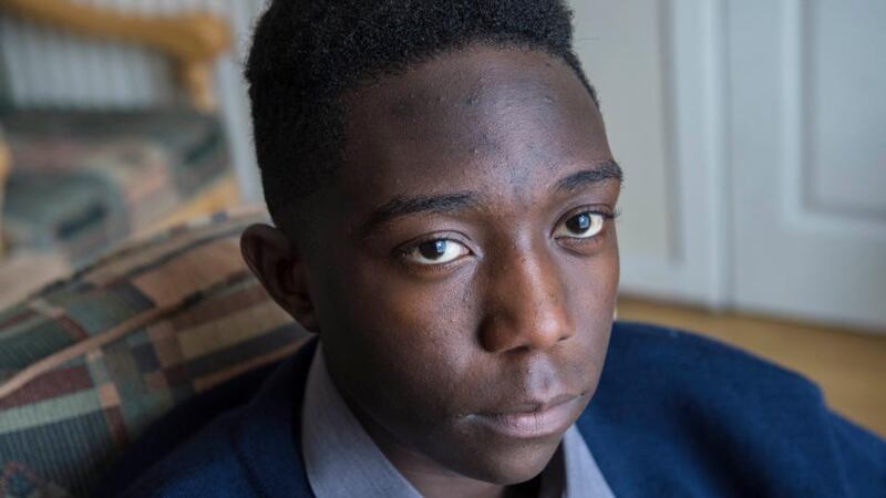 Abraham Ufameli (16) from Malawi, living and going to school in St Conleth’s College, Newbridge Co Kildare. His great grandfather was in a war in Malawi. Photograph: Brenda Fitzsimons