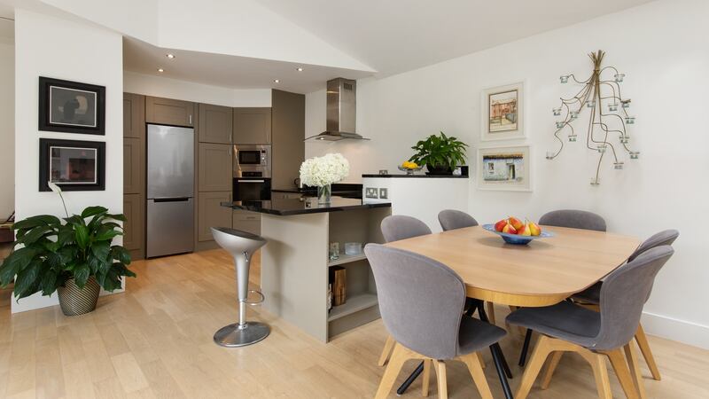Dining area and kitchen
