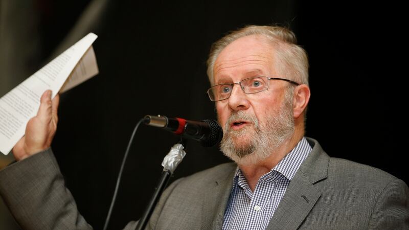 Gerry Jeffers chairs a meeting in Inchicore on Monday regarding a proposed development on the site of St Michael’s Estate. Photograph: Nick Bradshaw/The Irish Times