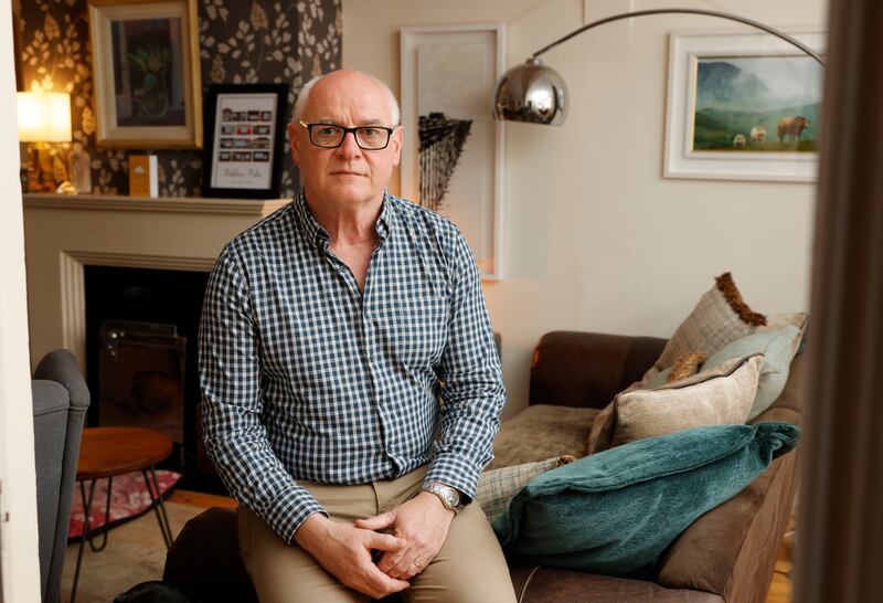 Paul Thornton, who was shot in the leg during a 1985 bank robbery for which Gerard Hutch was the chief suspect, at his home in Dublin. Photograph: Alan Betson