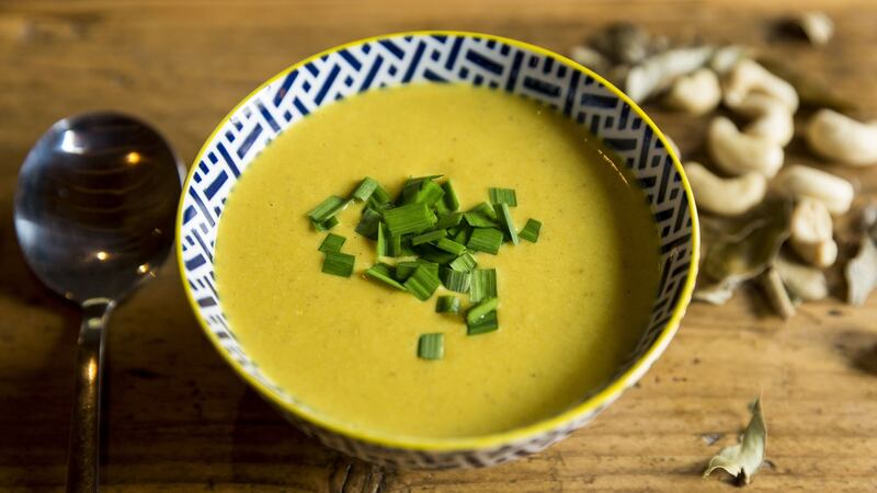 Spicy squash soup:  ideal when the cupboard is looking bare. Photograph: Emma Jervis