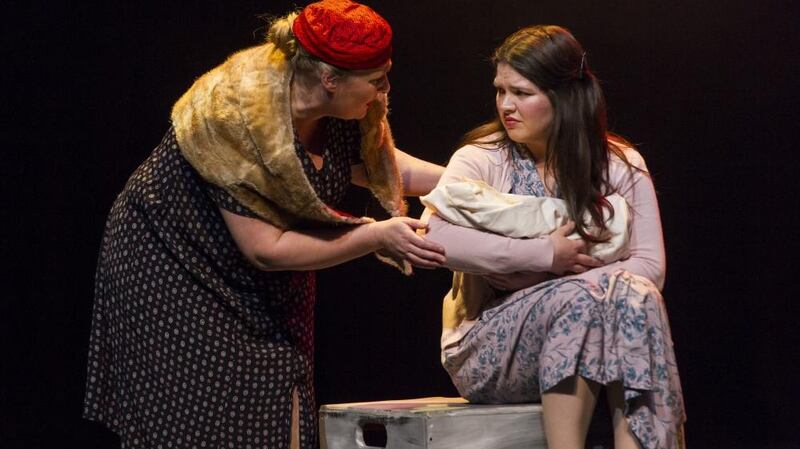 Aoife Fegan and Noni Stapleton in an Aisling Gheár production of An Triail by Mairéad Ní Ghráda