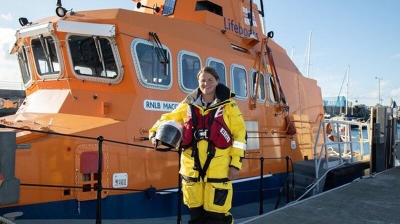 Denise Lynch, the first woman RNLI coxswain in Ireland, based in Fenit, Co Kerry. Photograph: Terry Sheehy