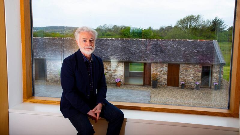Author Eoin Colfer in his house in Wexford where he wrote ‘Five Artemis Fowl’ novels, two musicals, a ‘Hitchhiker’s Guide to the Galaxy’ sequel and five graphic novels. Photograph: Mary Browne