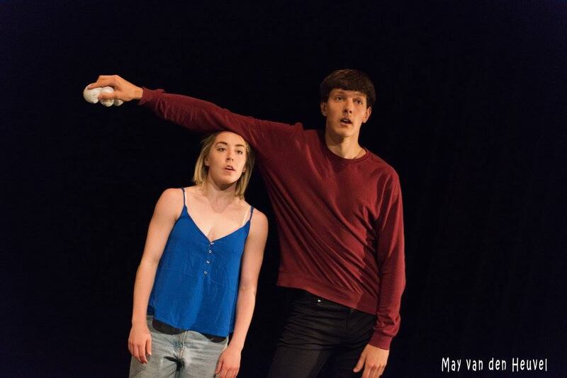 Hannah Rogerson and her partner Pieter Visser, who is a juggler