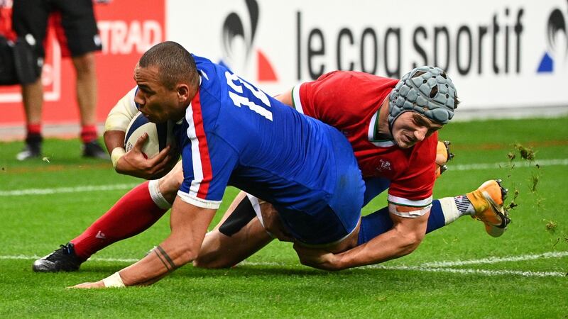 Gael Fickou will present a big danger for Ireland on Saturday. Photograph: Anne-Christine Poujoulat/Getty/AFP