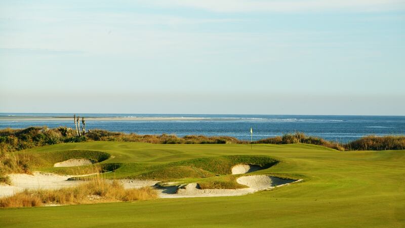 A view of the Par 4 18th hole on The Ocean Course at Kiawah Island. Photo: David Alexander/Getty Images
