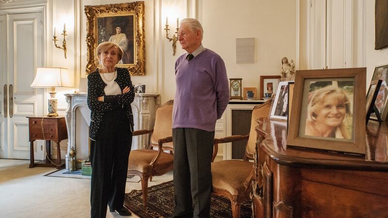 Sophie Toscan du Plantier’s parents Marguerite and Georges Bouniol at their home in Paris.