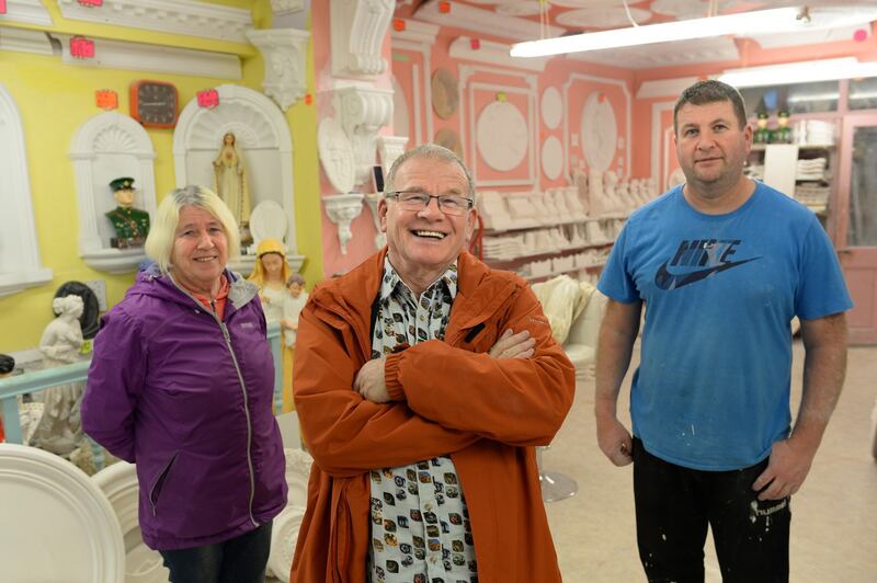 Parnell Street: Vera and Vincent Doran with Vincent jnr. Photograph: Dara Mac Dónaill