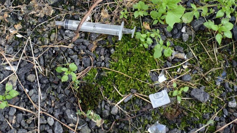 The laneway behind Hawkins House, off Tara street in Dublin city centre. Photograph: Eric Luke