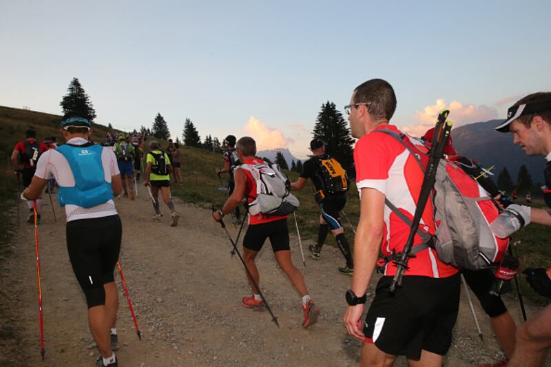 The Ultra-Trail du Mont-Blanc. Photograph: Godong/UIG via Getty Images
