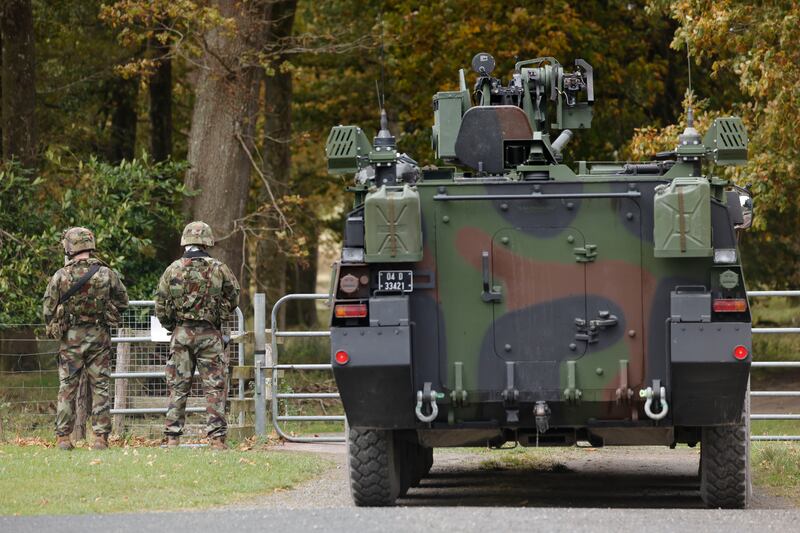 Members of the 125th Battalion due for deployment to Lebanon in November training at Coolmoney Barracks near the Glen of Imaal, Co Wicklow. Photograph: Alan Betson