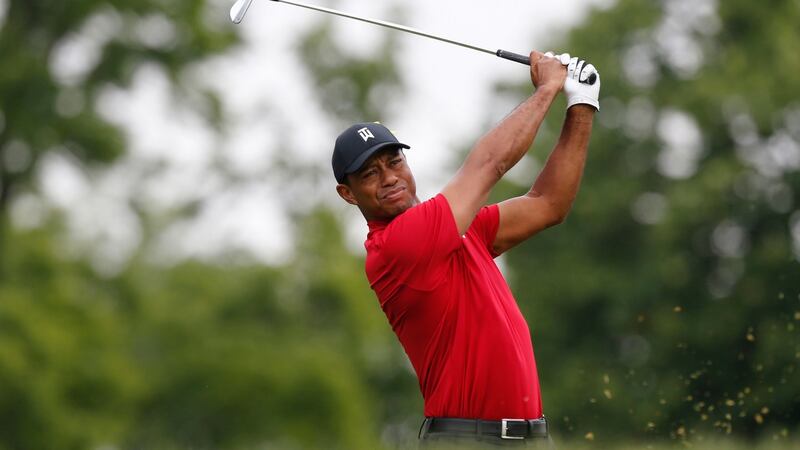Tiger Woods finished in a share of ninth place in Ohio. Photograph: Jay LaPrete/AP