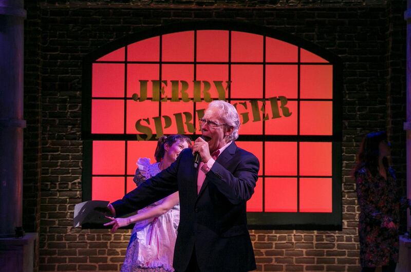 Terrence Mann in ‘Jerry Springer: The Opera’. Photograph: Caitlin Ochs/The New York Times