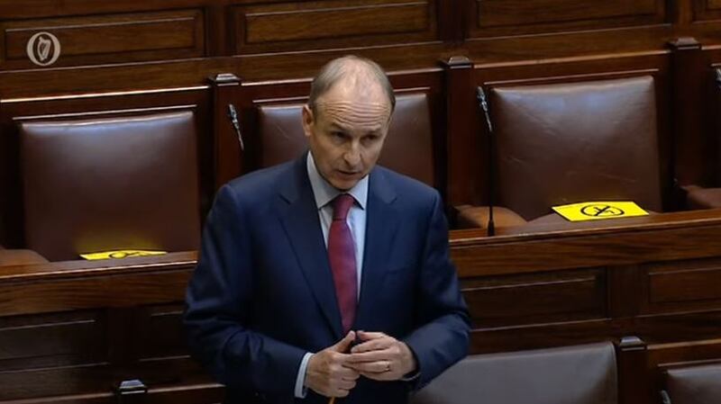 New Taoiseach Micheál Martin. One of the advantages of Government is you get to control the agenda a lot of the time. A week and a half in office and Martin’s administration has yet to demonstrate it can do so. Photograph: Oireachtas TV