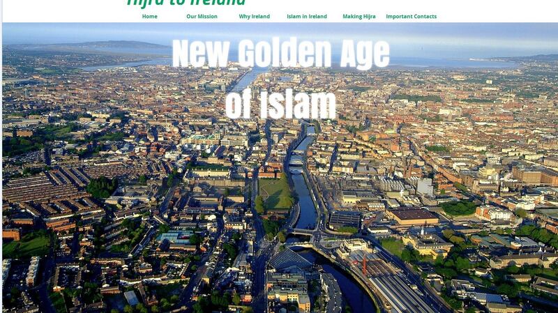 Hijra2Ireland.com front page.