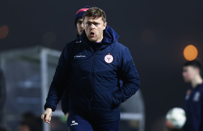 Shelbourne head coach Damien Duff. Photograph: Tom Maher/Inpho