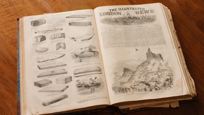 In a bizarre twist, a year’s worth of The London Illustrated News was discovered fully intact beneath the floorboards Photograph: Eoin Rafferty