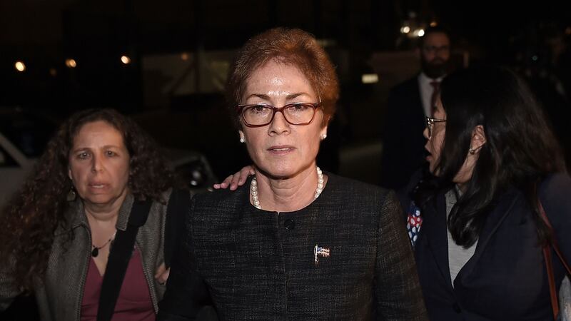 Marie Yovanovitch previously told lawmakers that she believed she was the victim of a concerted campaign to remove her from her post orchestrated by President Donald Trump’s personal lawyer Rudy Giuliani and others. Photograph: Olivier Douliery/File/AFP/via Getty Images