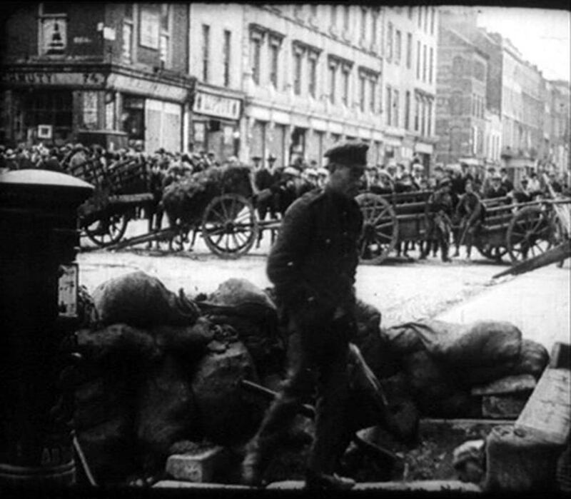Footage from Dublin during the Easter Rising in 1916