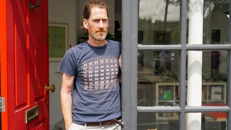 Bob Grey of the Red and Grey graphic design company in Portobello says high rents and housing are the big issues in the area. Photograph: Enda O’Dowd