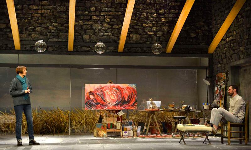 The Beacon: Jane Brennan as Beiv, and Marty Rea as Beiv’s prickly, bitter son, Colm. Photograph: Robbie Jack