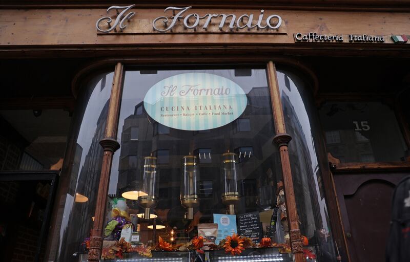 Il Fornaio on College Green in Dublin specialises in Italian pastries and panini (sandwiches) on focaccia or ciabatta bread. Photograph: Nick Bradshaw 