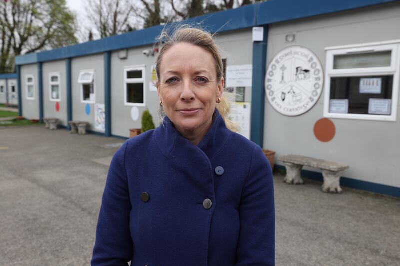 Aoife Ní Raghallaigh, principal of Gaelscoil na Camóige in Clondalkin.
Photograph: Laura Hutton