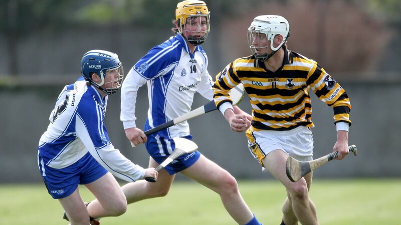 Cuala and Dublin star Mark Schutte in action for Coláiste Eoin against Coláiste Eanna back in the Dublin SH schools final of 2010. Photograph: James Crombie/Inpho
