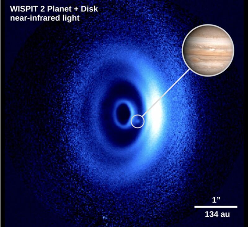The discovery was made using the European Southern Observatory’s Very Large Telescope in Chile. Image: C Ginski/R van Capelleveen et al